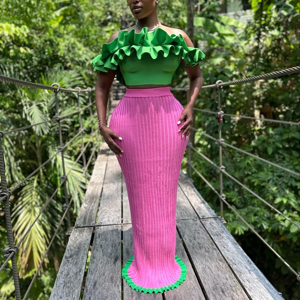 Sorority Knit Skirt Set